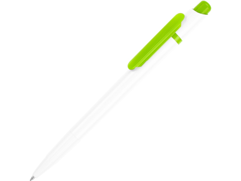 Ручка пластиковая шариковая «Этюд», зеленый, белый, пластик