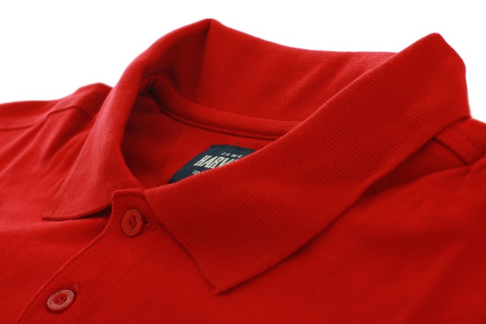 Рубашка поло стретч мужская Eagle, красная, красный, плотность 200 г/м²; пике, хлопок 95%; эластан 5%