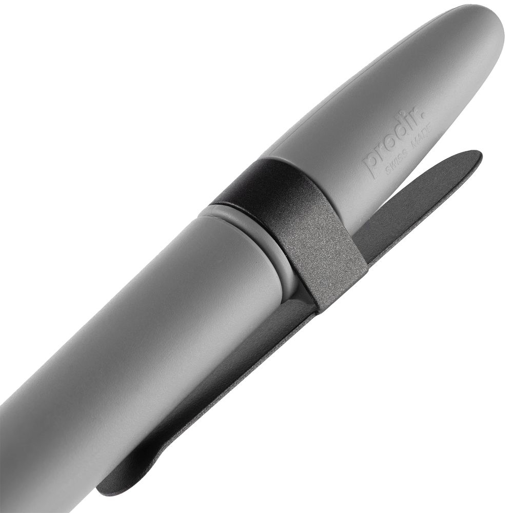 Ручка шариковая Prodir DS5 TSM Metal Clip, серая, серый, пластик; металл