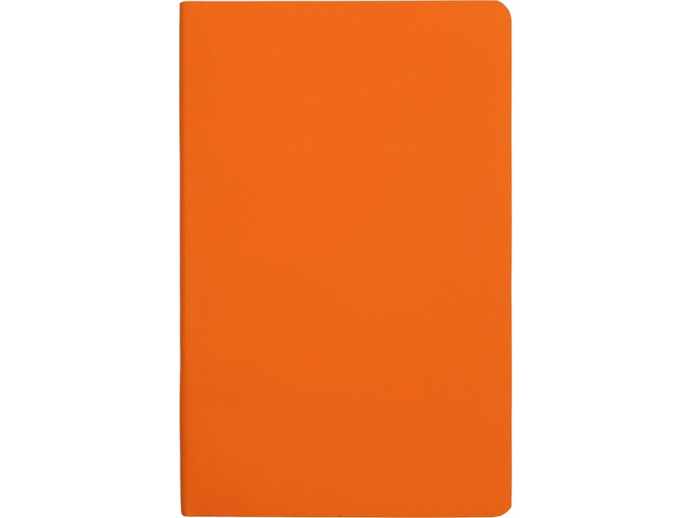 Блокнот А5 «Softy» soft-touch, оранжевый, пластик, soft touch