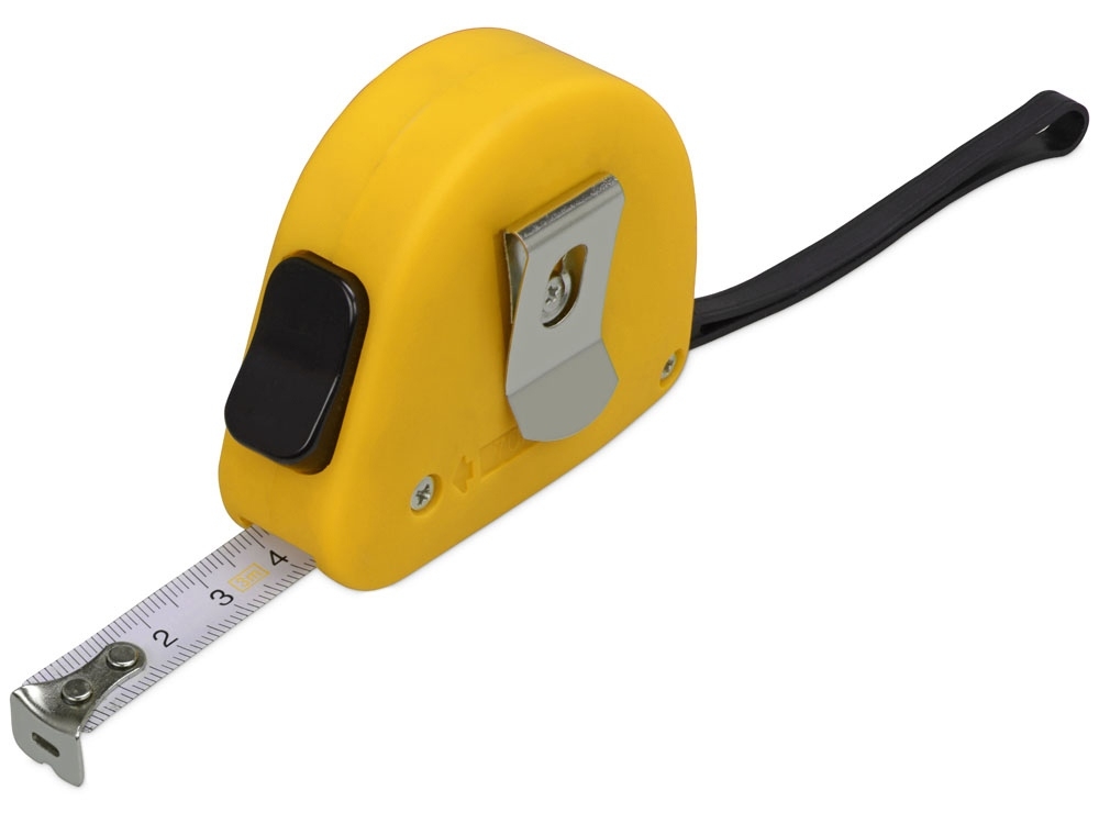 Рулетка «Meter» софт-тач, 3м, желтый, soft touch