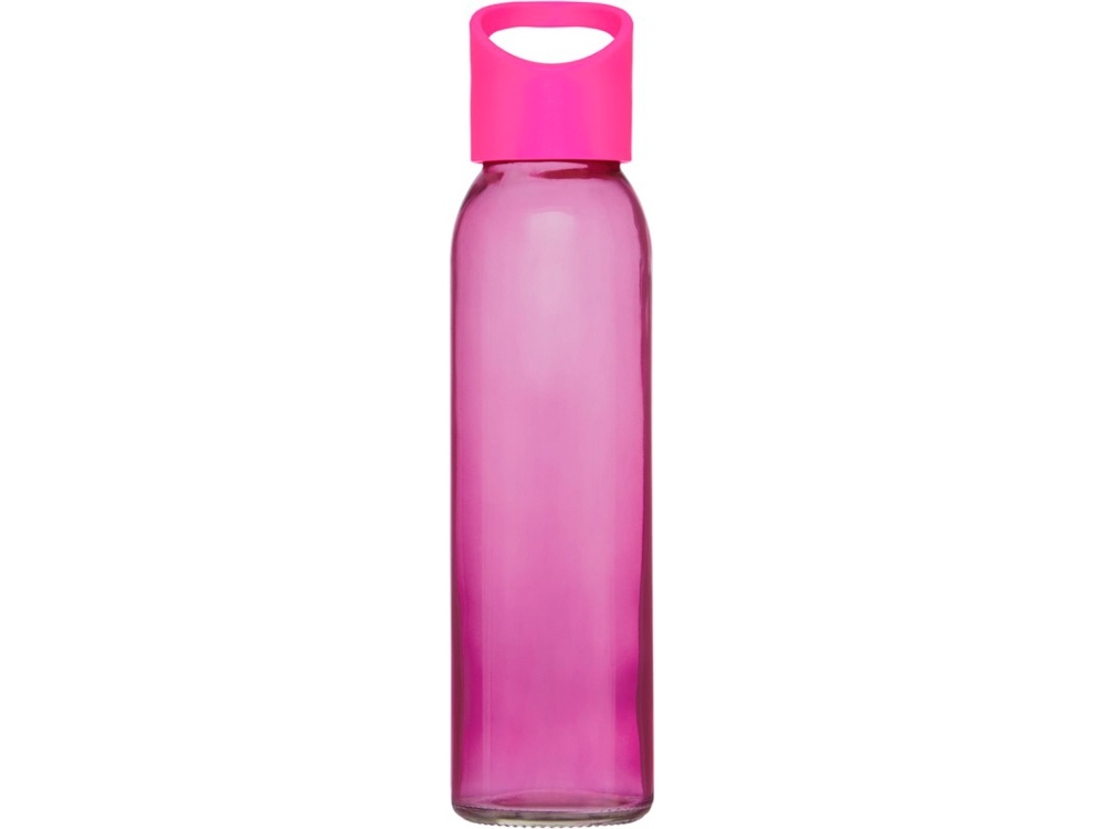 Бутылка спортивная «Sky» из стекла, розовый, пластик, стекло