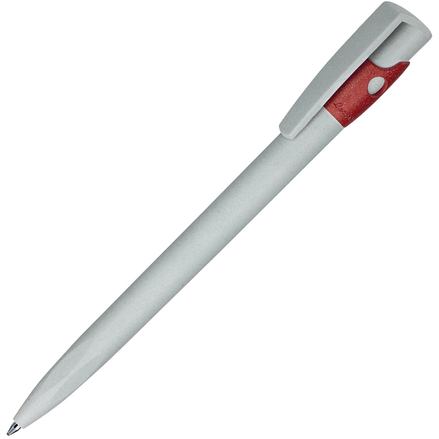 KIKI ECOLINE, ручка шариковая, серый/красный, экопластик, серый, красный, пластик ecoline
