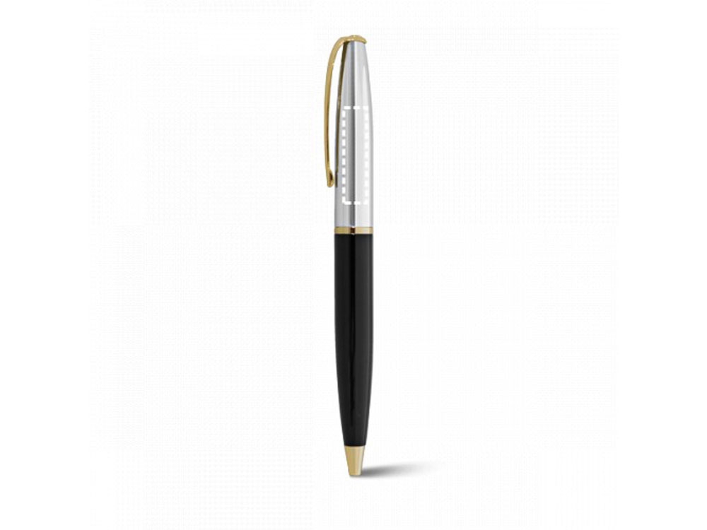 Шариковая ручка из металла с элементами из золота «LOUVRE», желтый, металл