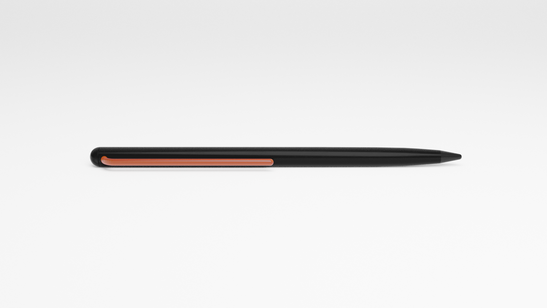 Карандаш Pininfarina GrafeeX с оранжевым клипом в чехле из переработанной кожи, черный, алюминий, grafeex (графит), рециклированная кожа