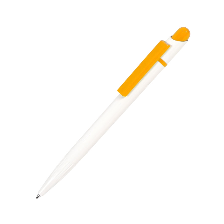 MIR, ручка шариковая, желтый/белый, пластик, белый, желтый, пластик