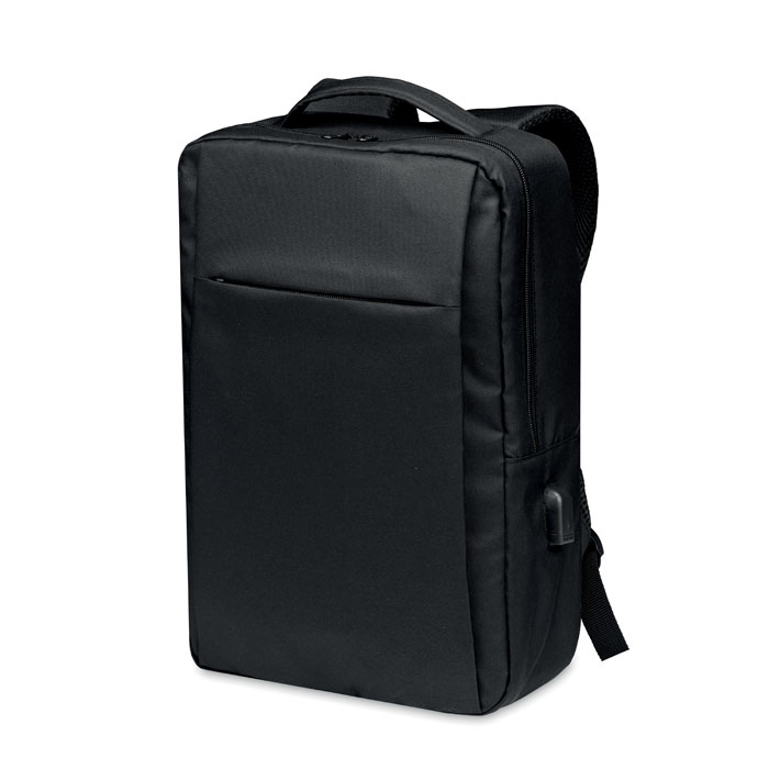 Рюкзак для ноутбука RPET 300D, черный, rpet