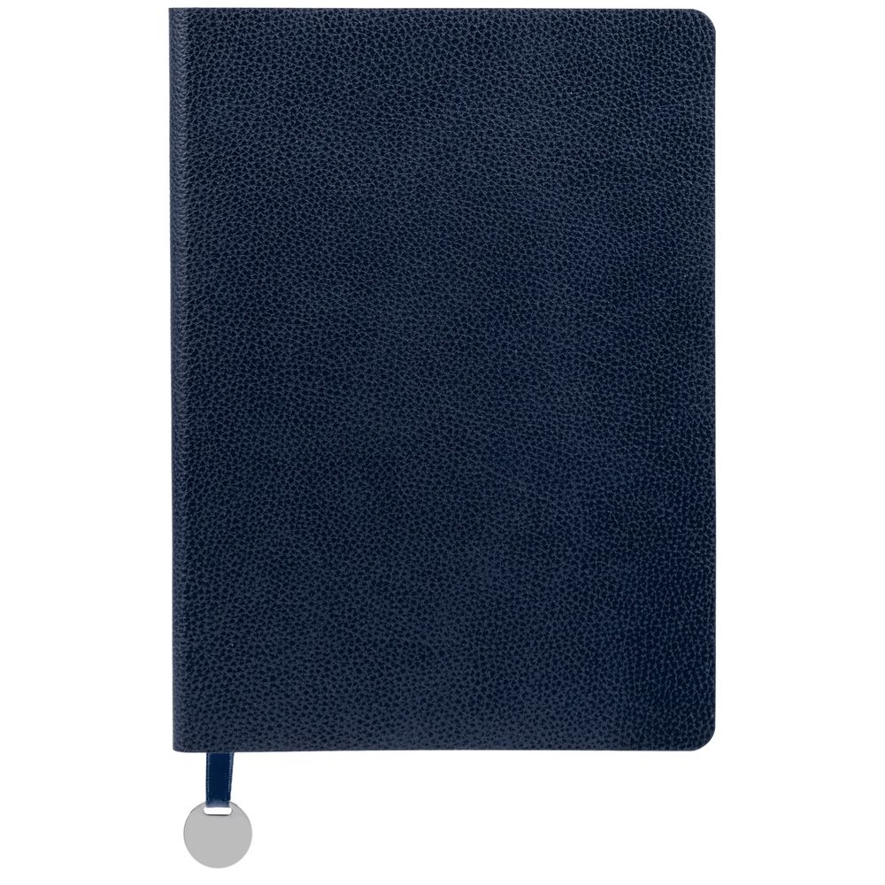 Ежедневник Lafite, недатированный, темно-синий, синий, искусственная кожа; шильд - металл
