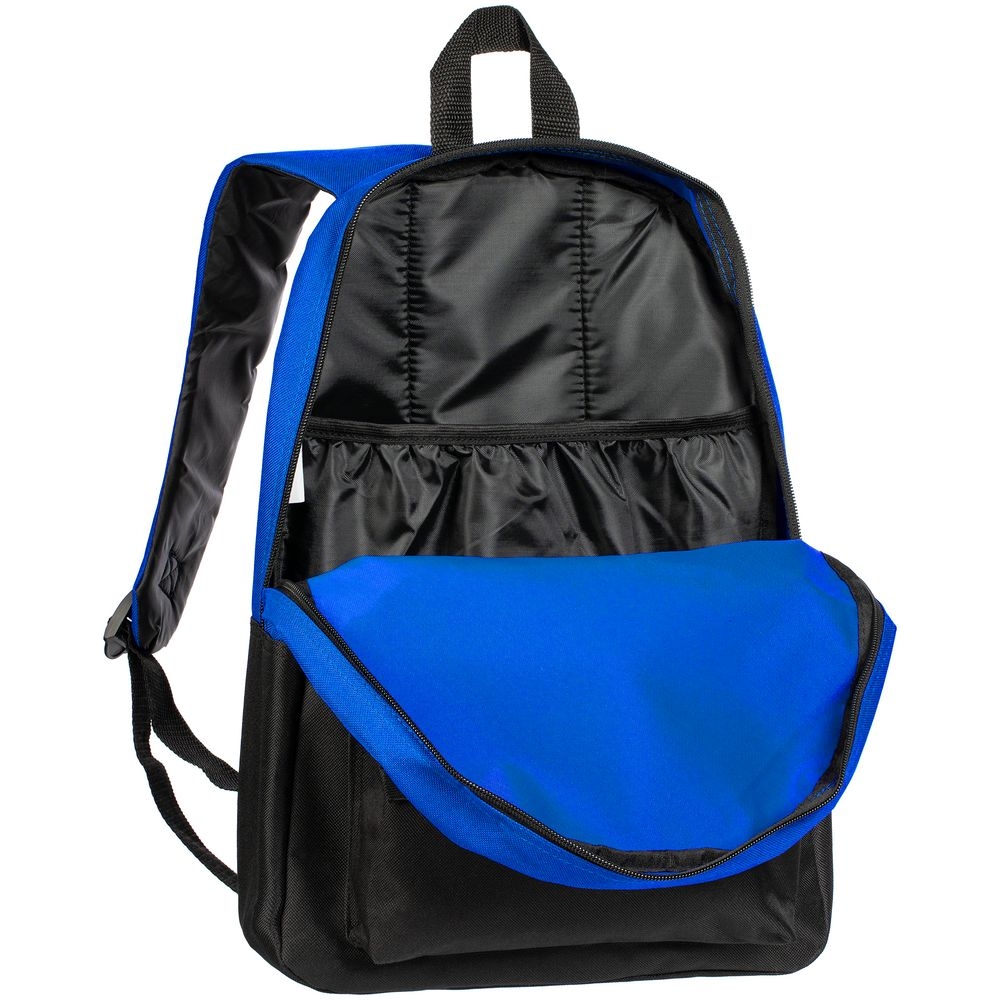 Рюкзак Base Up, черный с синим, черный, полиэстер