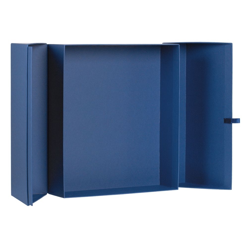 Коробка Wingbox, синяя, синий, картон