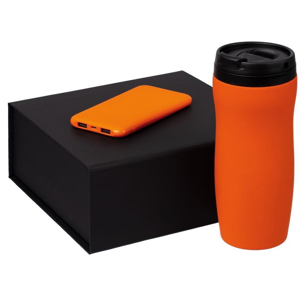 Набор Formation, оранжевый, оранжевый, нержавеющая сталь; пластик; покрытие софт-тач; переплетный картон