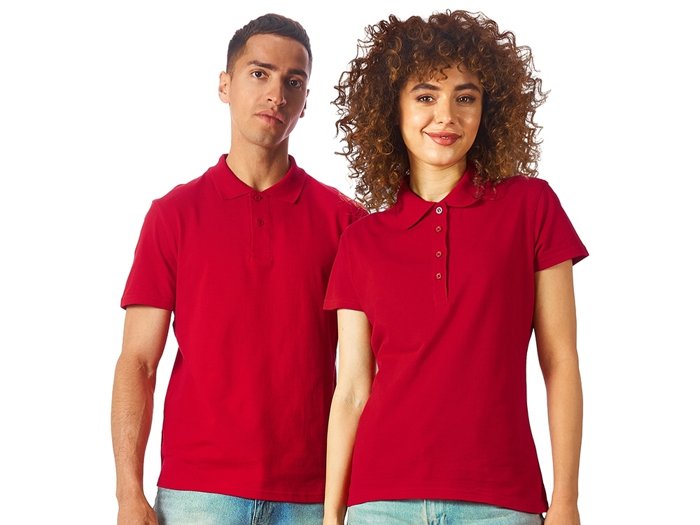 Рубашка поло "First 2.0" мужская, красный, хлопок