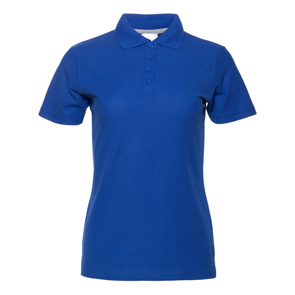 Рубашка поло женская STAN хлопок/полиэстер 185, 04WL, Синий, синий, 185 гр/м2, хлопок