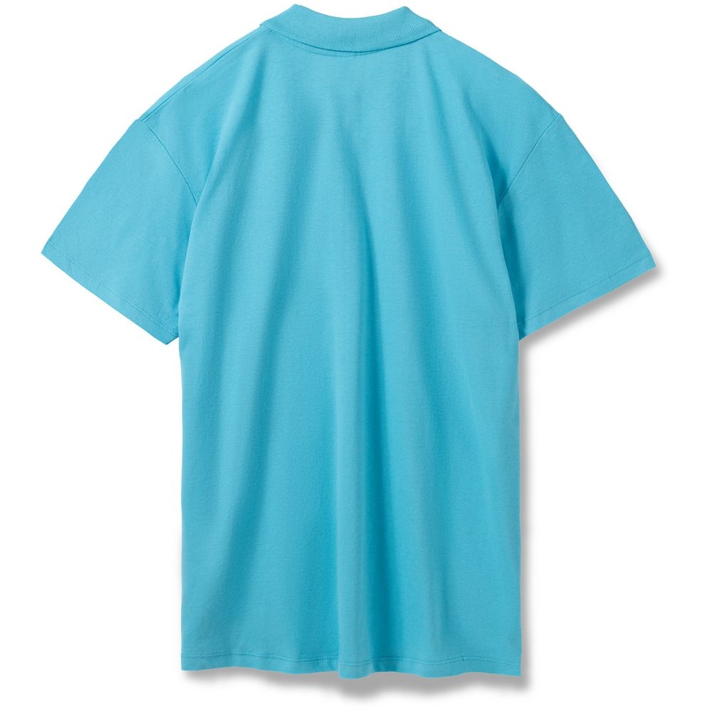 Рубашка поло мужская Summer 170, бирюзовая, бирюзовый, хлопок