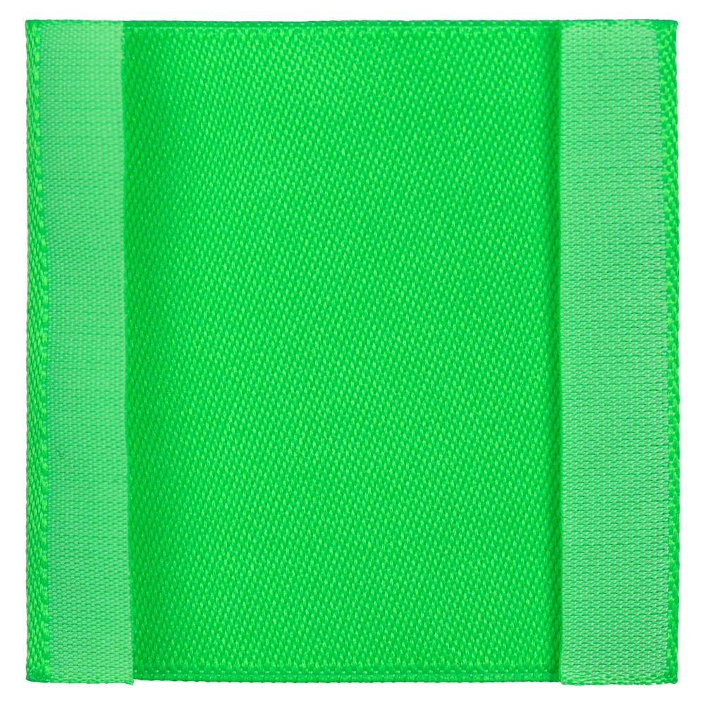 Лейбл тканевый Epsilon, L, зеленый неон, зеленый, полиэстер