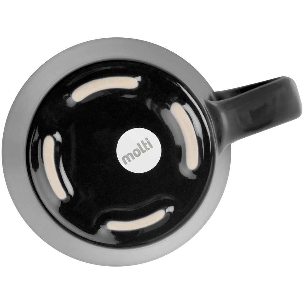 Кружка Modern Bell Classic, глянцевая, черная, черный, фарфор