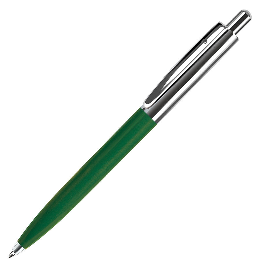 BUSINESS, ручка шариковая, зеленый/серебристый, металл/пластик, зеленый, серебристый, металл, пластик