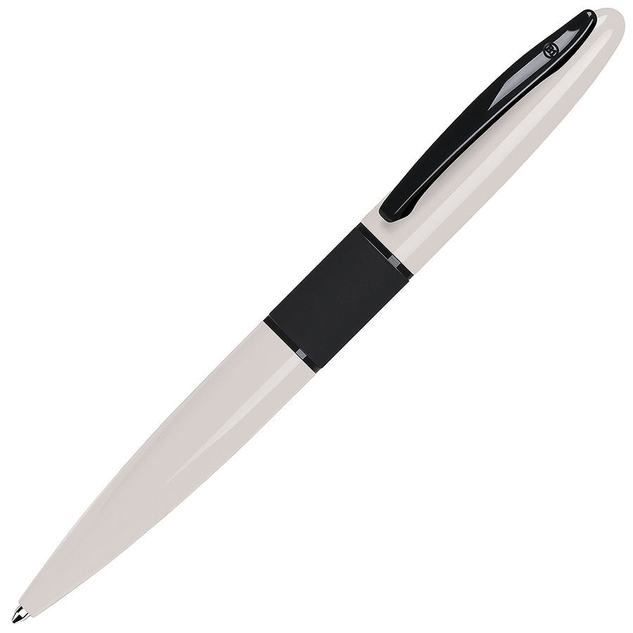 STREETRACER, ручка шариковая, белый/черный, металл, белый, металл, прорезиненная поверхность