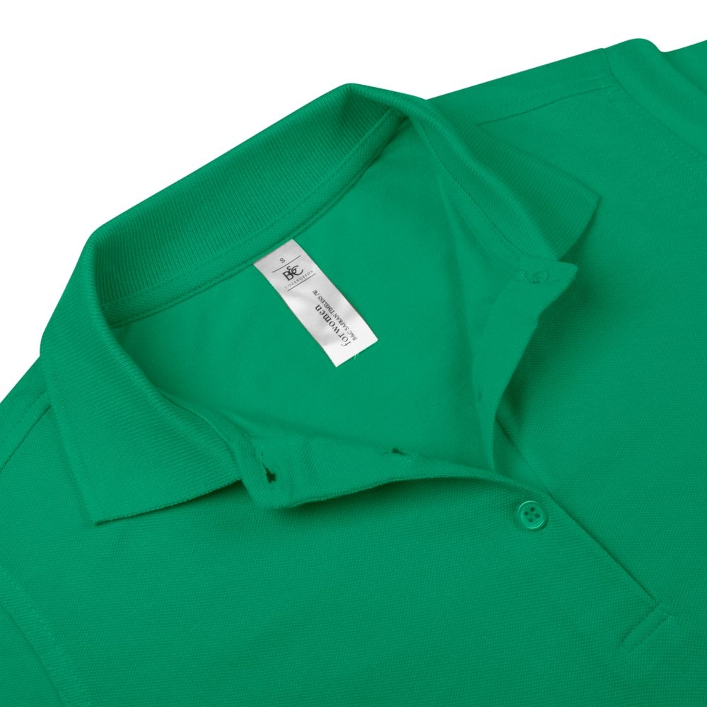 Рубашка поло женская Safran Timeless зеленая, зеленый, хлопок