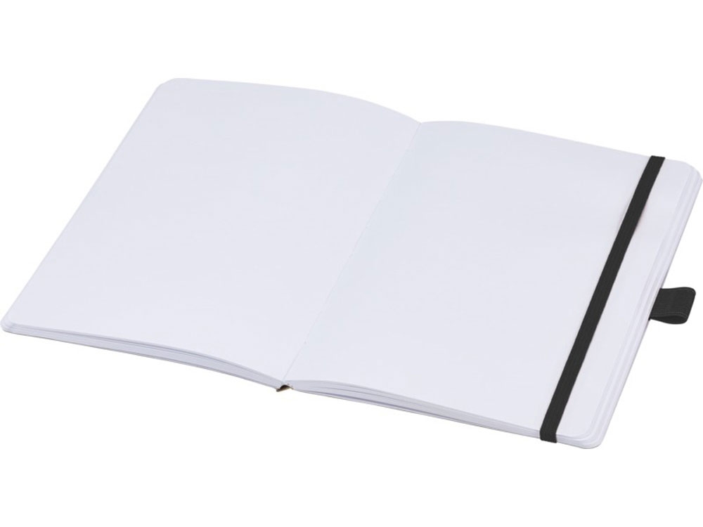 Блокнот В6 «Berk» из переработанной бумаги, черный, бумага, переработанный картон/бумага