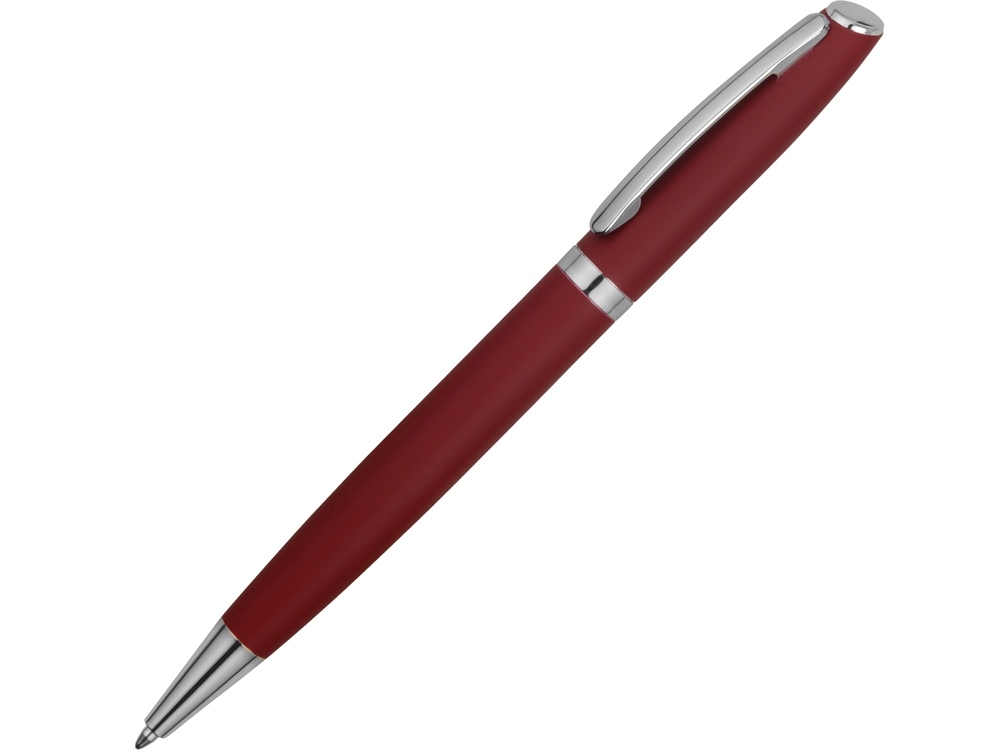 Ручка металлическая soft-touch шариковая «Flow», красный, soft touch