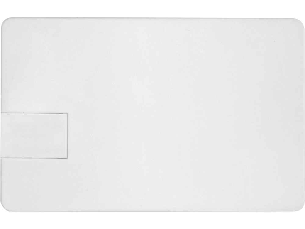 USB 2.0-флешка на 16 Гб «Card» в виде пластиковой карты , белый, пластик