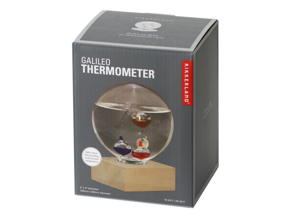Термометр «Galileo», прозрачный, металл