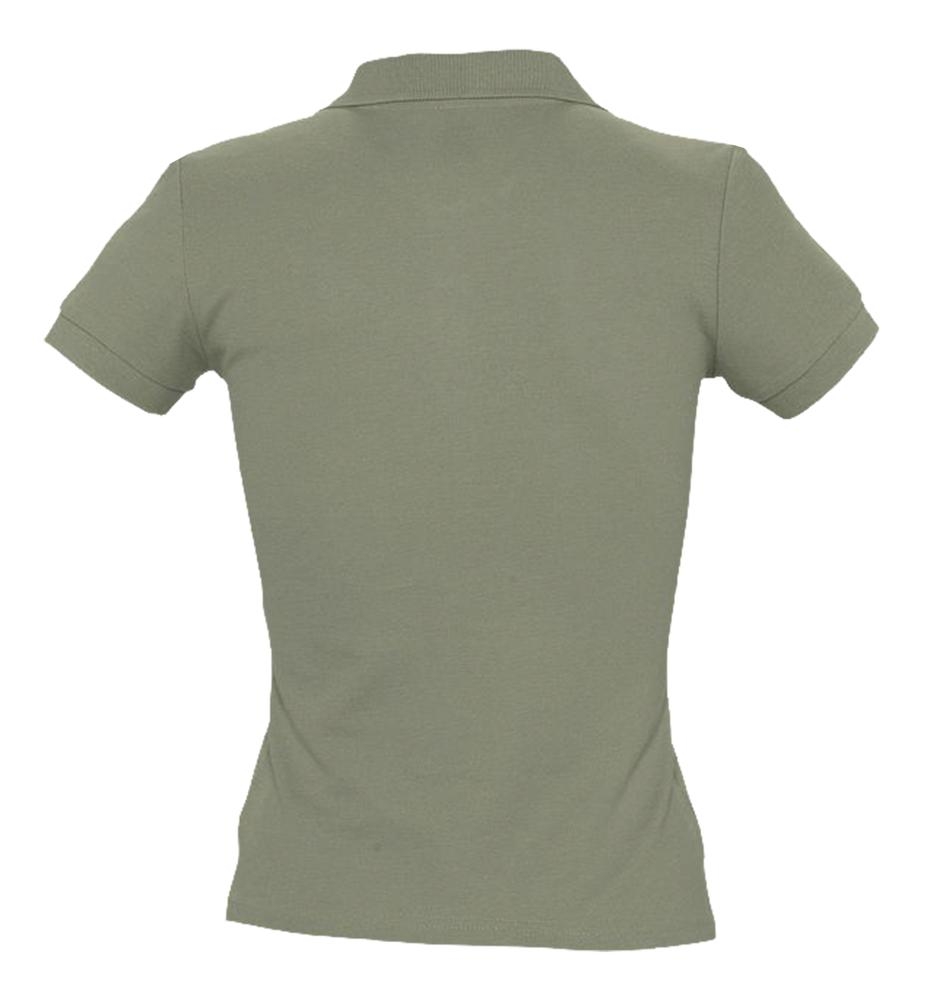 Рубашка поло женская People 210, хаки, зеленый, хлопок