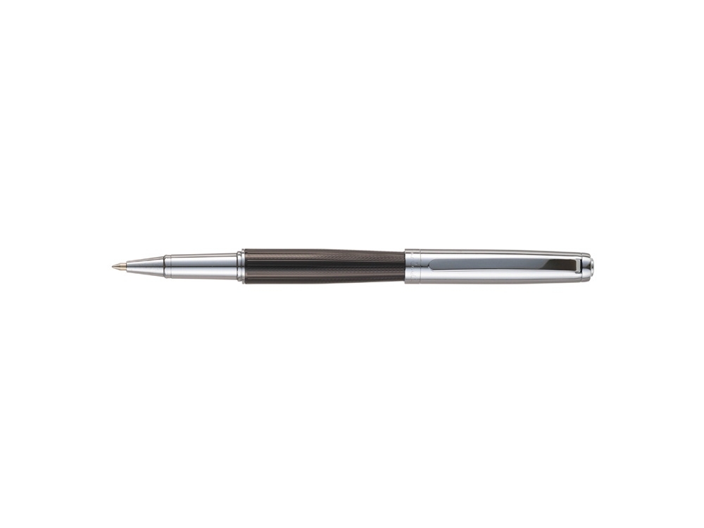 Ручка-роллер «LEO», черный, серебристый, металл