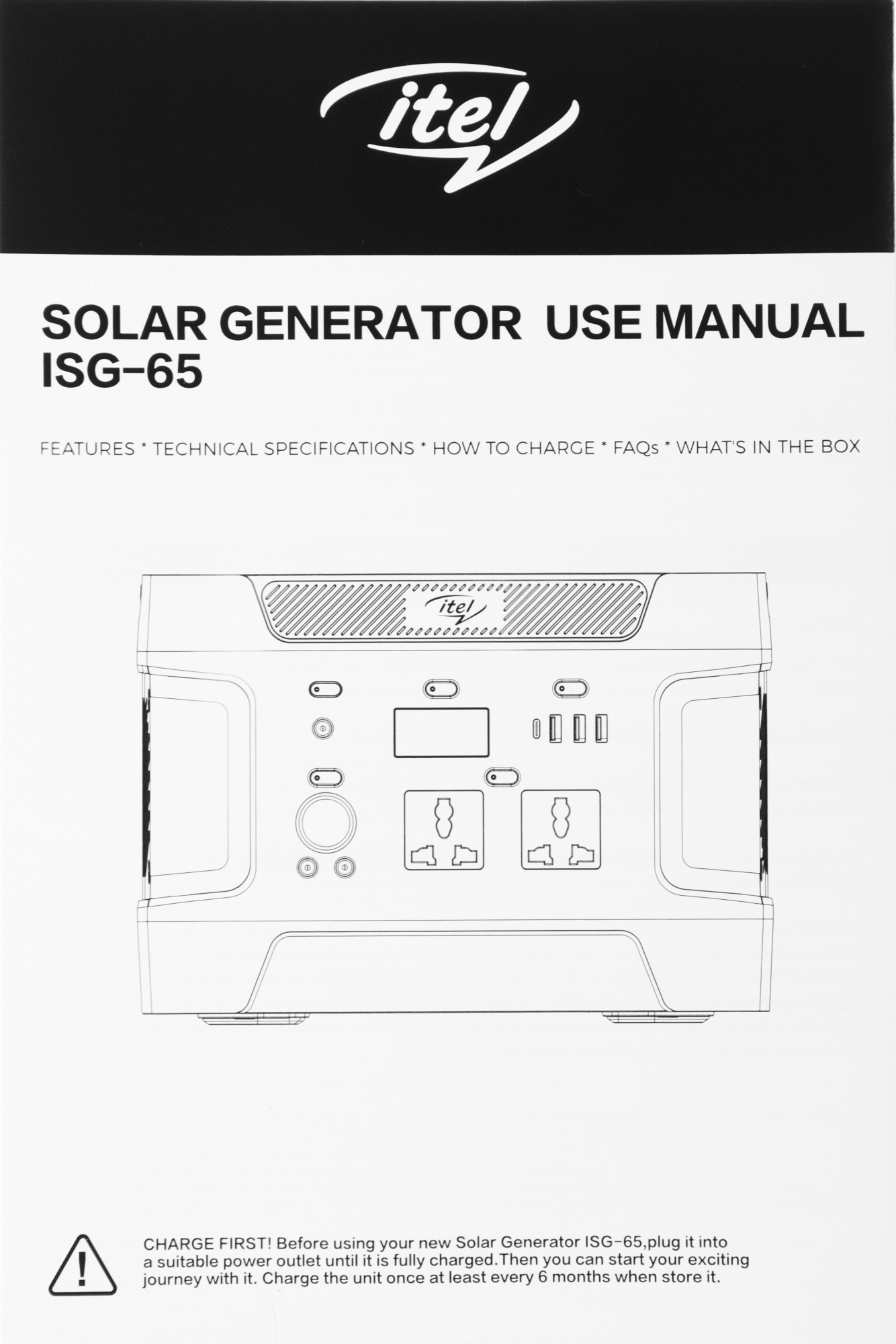 Solar generator 600 isg 65. Внешний аккумулятор (Power Bank) itel Solar Generator 600(ISG-65), 150000 МАЧ,.