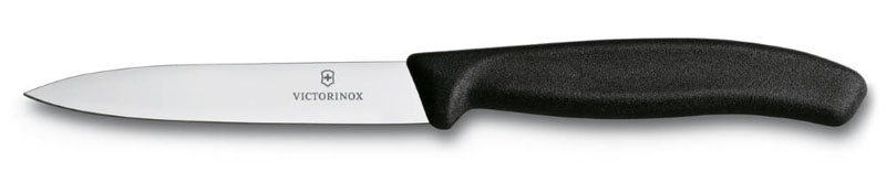 Нож для овощей VICTORINOX SwissClassic, 10 см, чёрный, черный, полипропилен
