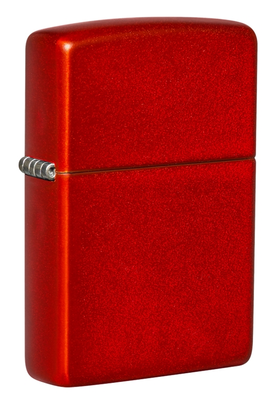 Зажигалка ZIPPO Classic с покрытием Metallic Red, латунь/сталь, красная, матовая, 38x13x57 мм, красный