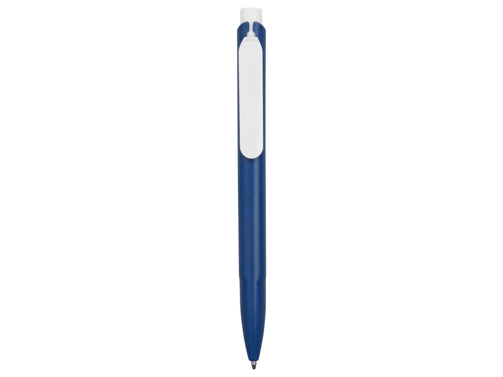Ручка шариковая «ECO W» из пшеничной соломы, синий, пластик, растительные волокна