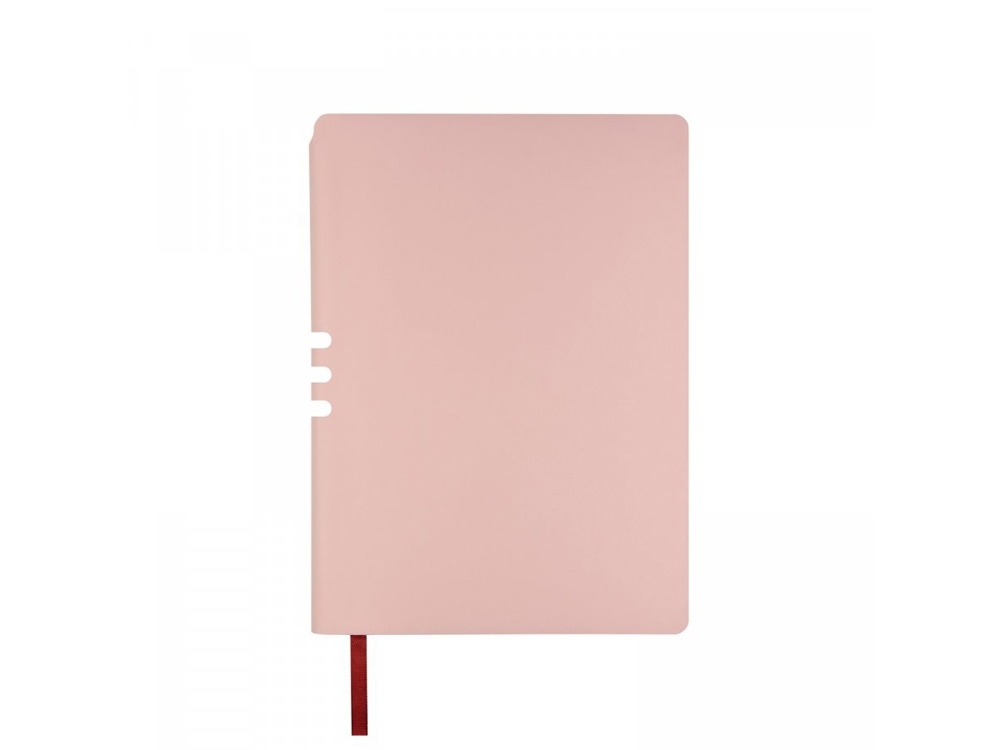 Ежедневник недатированный А5 «Madrid», розовый, кожзам, soft touch