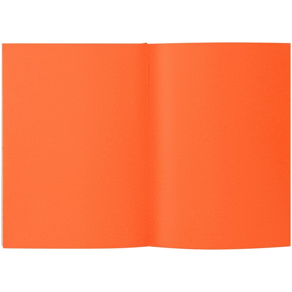 Ежедневник Flat Maxi, недатированный, оранжевый, оранжевый, soft touch