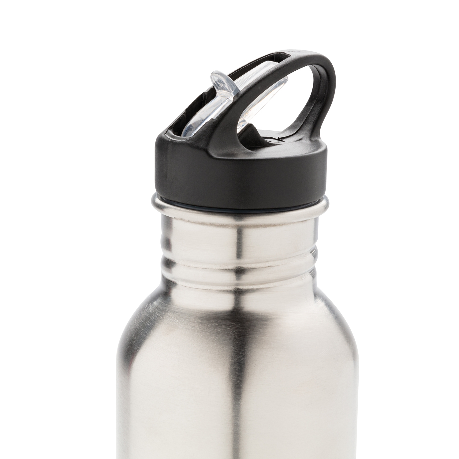 Спортивная бутылка для воды Deluxe, серебристый, нержавеющая сталь