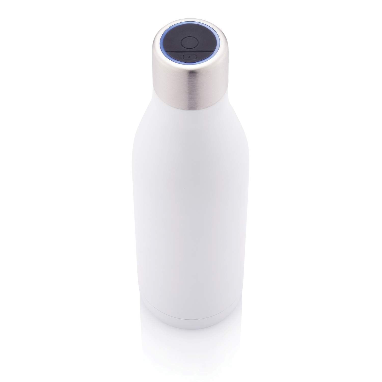 Вакуумная бутылка из нержавеющей стали с UV-C стерилизатором, белый, нержавеющая сталь; pp