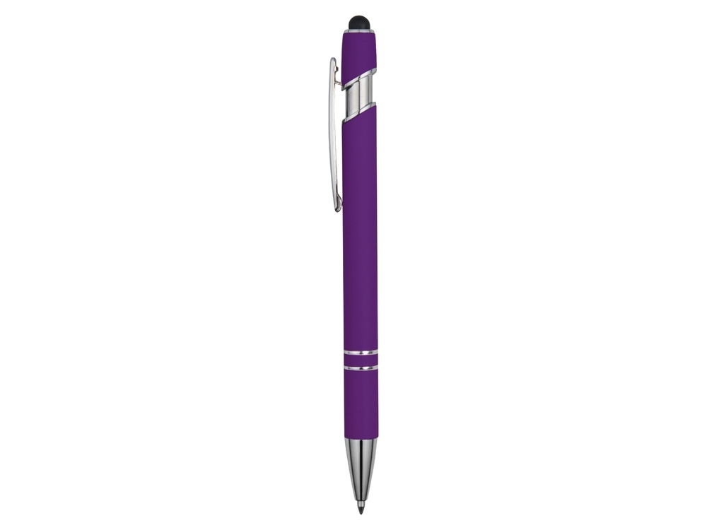 Ручка-стилус металлическая шариковая «Sway» soft-touch, фиолетовый, soft touch