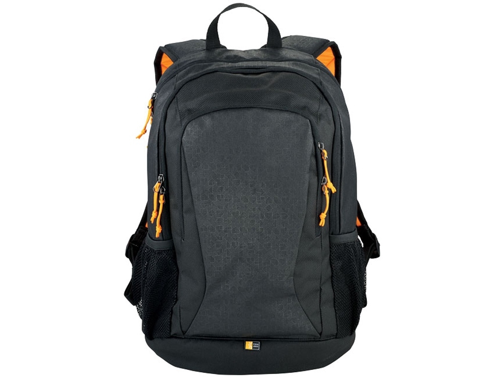 Рюкзак «Ibira» для ноутбука 15,6", черный, оранжевый, полиэстер