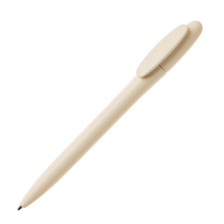 Ручка шариковая BAY, бежевый, непрозрачный пластик, бежевый, пластик