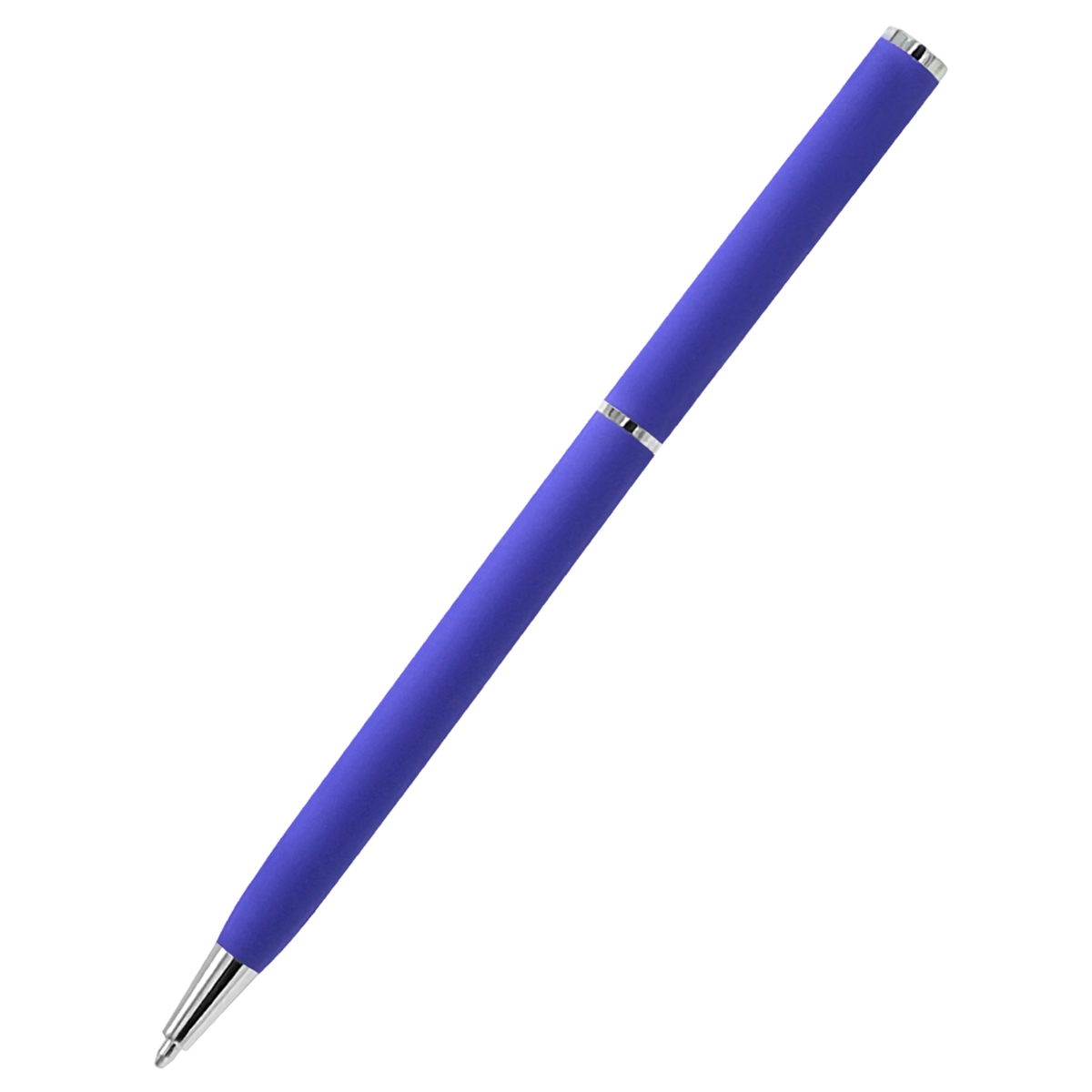 Ручка металлическая Tinny Soft софт-тач, фиолетовая, фиолетовый
