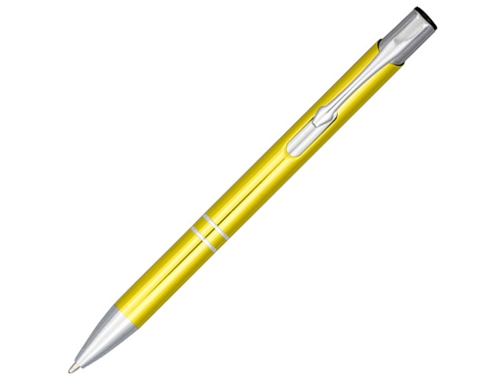 Ручка металлическая шариковая «Moneta» с анодированным покрытием, желтый, пластик, алюминий