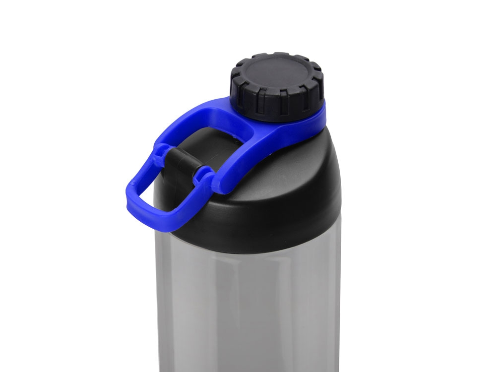 Спортивная бутылка для воды с держателем «Biggy», 1000 мл, синий, полипропилен
