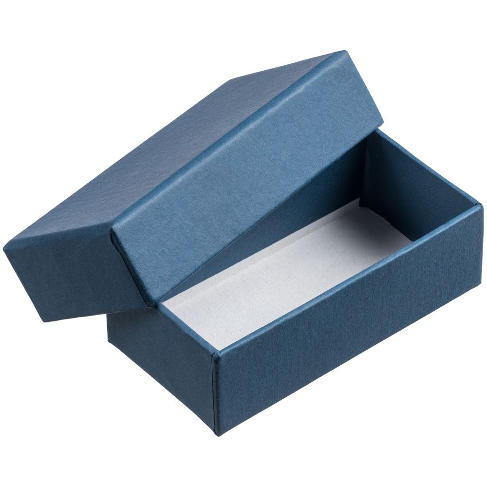 Коробка для флешки Minne, синяя, синий, картон