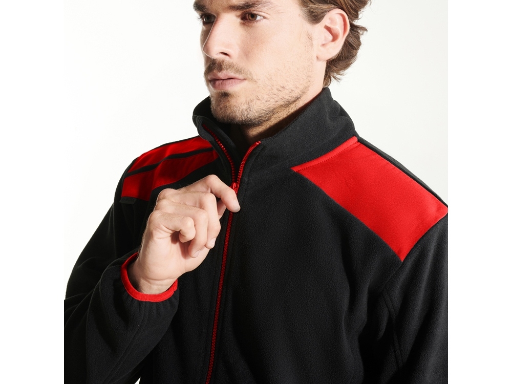Куртка «Terrano», мужская, черный, красный, полиэстер, флис