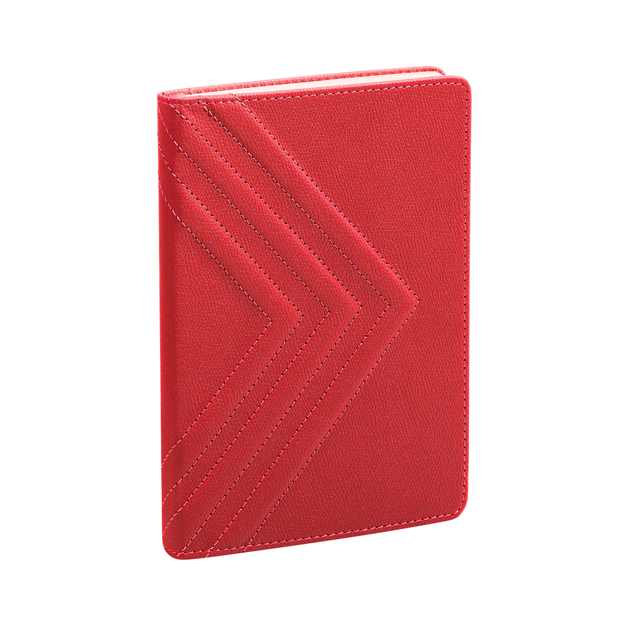 Ежедневник недатированный "Тоскана" с 3d-обложкой, А5, красный, кожзам