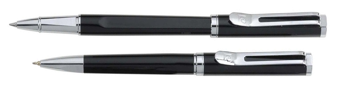 Набор Pierre Cardin PEN&PEN: ручка шариковая + роллер. Цвет - черный. Упаковка Е или E-1, черный