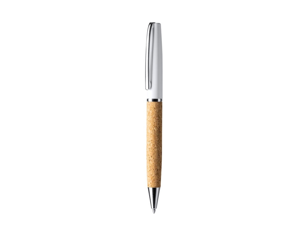 Ручка шариковая из натуральной пробки и металла ALTON, белый