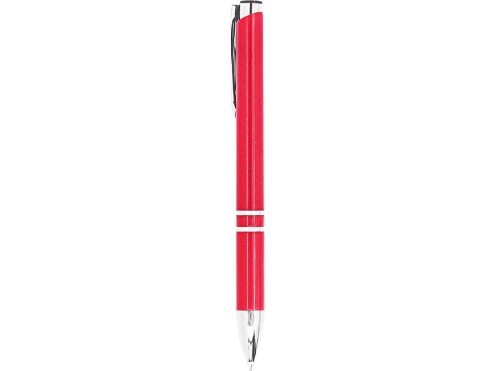Ручка шариковая из пшеничного волокна HAYEDO, красный, пластик, растительные волокна