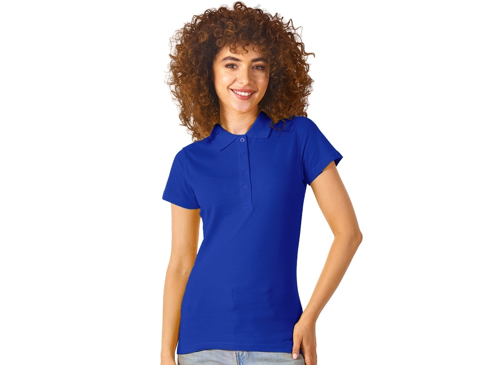 Рубашка поло «First 2.0» женская, синий, хлопок